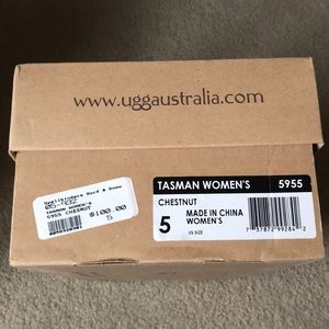 Womans Size 5 UGG Tasman Chestnut 5955 Slippers